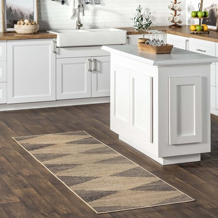 Nuloom Dori Tribal Easy-Jute Machine Washable Area Rug 2ft 6in x 8ft BIWL07A-2608